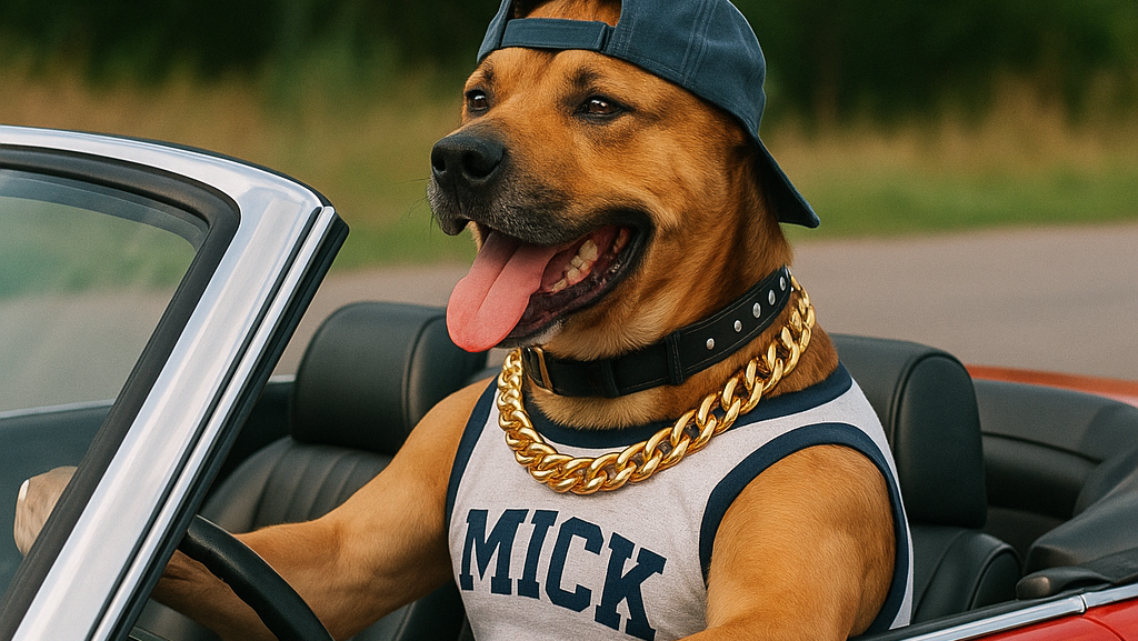 Mick, c’est pas un chien comme les autres, c’est LE chien beauf par excellence, la star du mauvais goût sur pattes qui fait honte à toute la France.