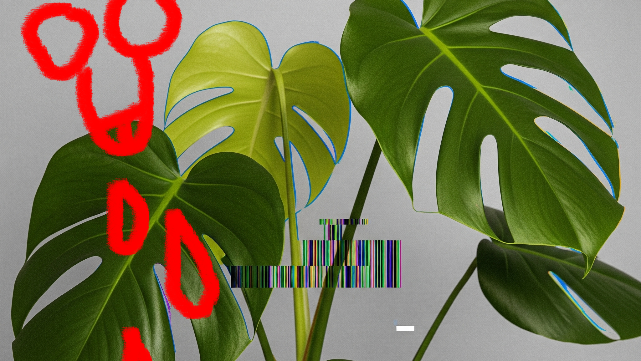J’ai fait pipi sur la monstera